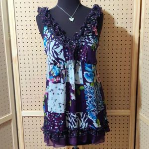 Ruffled babydoll top